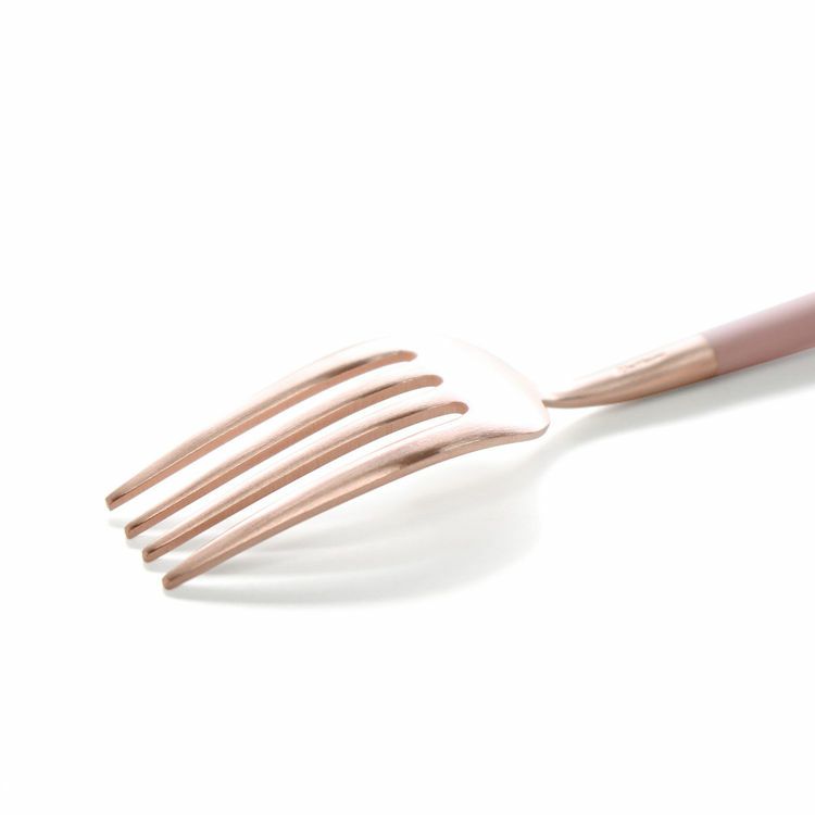 クチポール（Cutipol） GOA/ゴア ピンクマットローズゴールド デザートフォーク [ネコポス対応可(18点まで)]