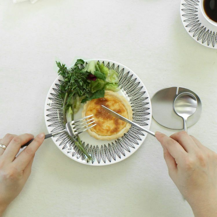 ＜4点セット＞クチポール（Cutipol） GOA/ゴア グレー デザート3点＆カトラリーレスト1点 [ネコポス対応可(4セットまで)]