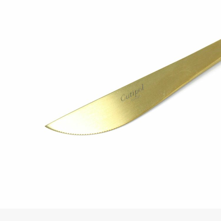 クチポール（Cutipol） GOA/ゴア グレーマットゴールド ディナーナイフ [ネコポス対応可(18点まで)]
