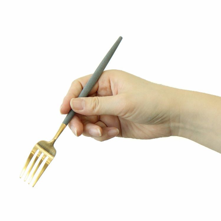 クチポール（Cutipol） GOA/ゴア グレーマットゴールド デザートフォーク [ネコポス対応可(18点まで)]