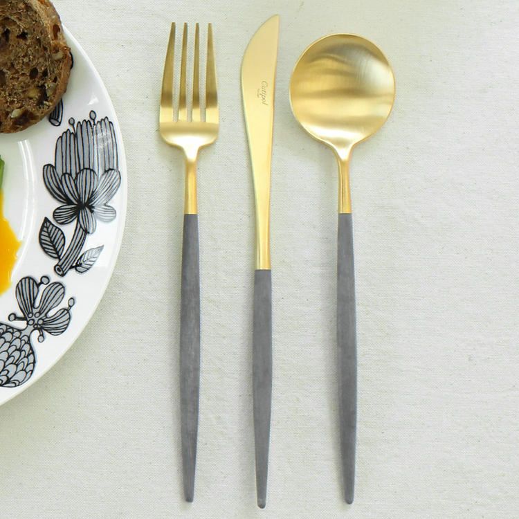 クチポール（Cutipol） GOA/ゴア グレーマットゴールド ディナー3点  