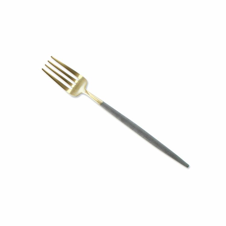 クチポール（Cutipol） GOA/ゴア グレーマットゴールド デザート3点セット（デザートナイフ・デザートフォーク・デザートスプーン） [ネコポス対応可(6セットまで)]