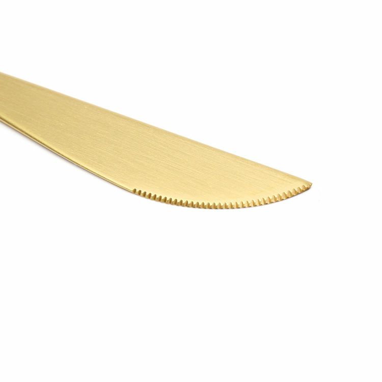 クチポール（Cutipol） MOON MATT/ムーンマット ゴールド ディナーナイフ [ネコポス対応可(18点まで)]