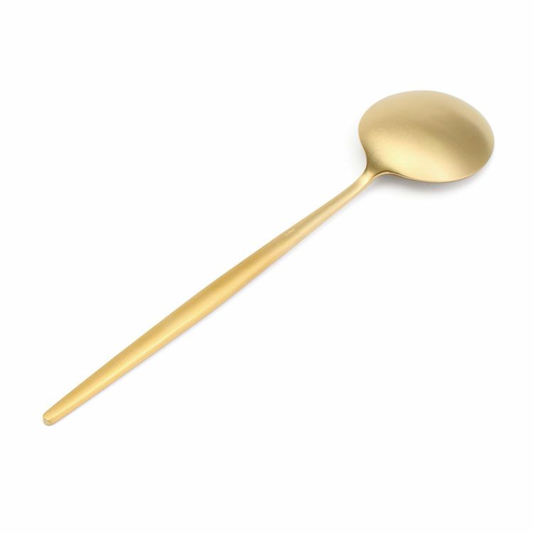 クチポール（Cutipol） MOON MATT/ムーンマット ゴールド ディナースプーン [ネコポス対応可(18点まで)]