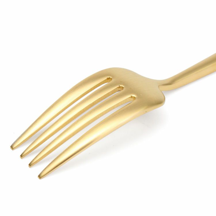 クチポール（Cutipol） MOON MATT/ムーンマット ゴールド デザートフォーク [ネコポス対応可(18点まで)]