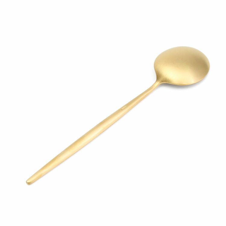 クチポール（Cutipol） MOON MATT/ムーンマット ゴールド デザートスプーン [ネコポス対応可(18点まで)]