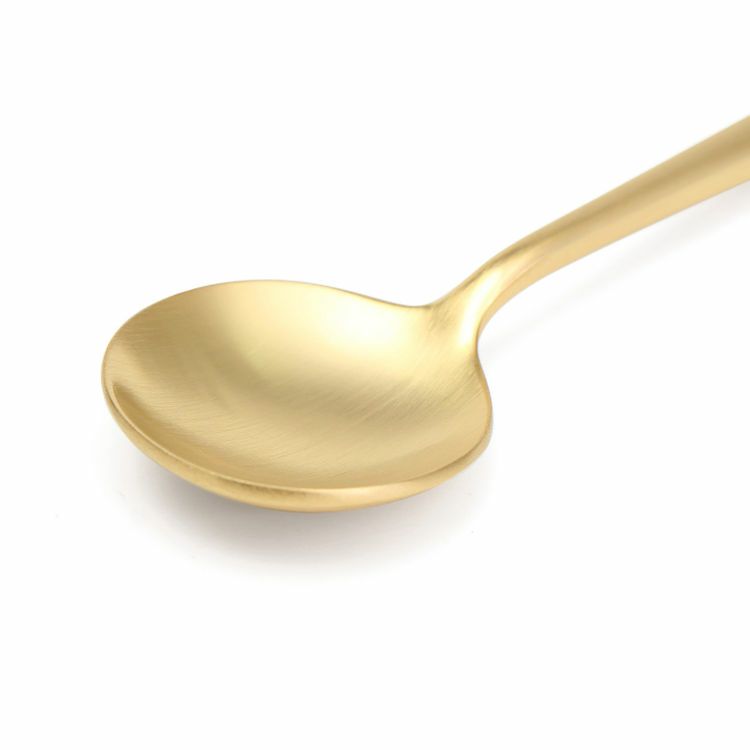 クチポール（Cutipol） MOON MATT/ムーンマット ゴールド コーヒー／ティースプーン [ネコポス対応可(18点まで)]