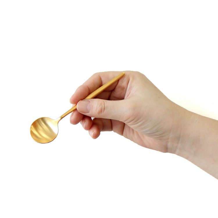 クチポール（Cutipol） MOON MATT/ムーンマット ゴールド コーヒー／ティースプーン [ネコポス対応可(18点まで)]