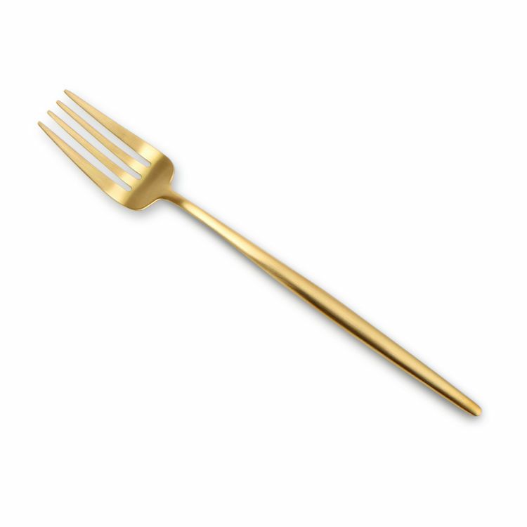 クチポール（Cutipol） MOON MATT/ムーンマット ゴールド ディナー3点セット（ディナーナイフ・ディナーフォーク・ディナースプーン） [ネコポス対応可(6セットまで)]