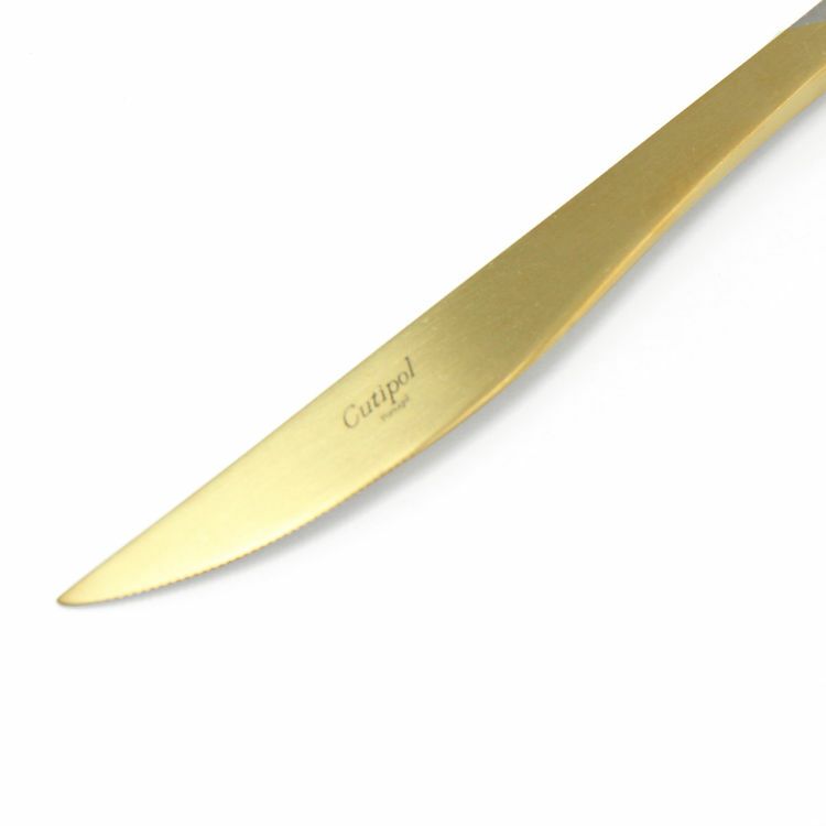 クチポール（Cutipol） DUNA/デュナ ゴールド ディナーナイフ [ネコポス対応可(18点まで)]
