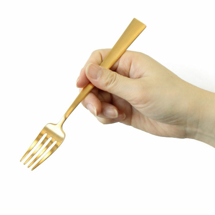 クチポール（Cutipol） DUNA/デュナ ゴールド デザートフォーク [ネコポス対応可(18点まで)]