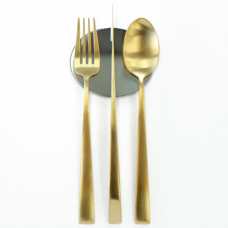 クチポール（Cutipol） DUNA/デュナ ゴールド ディナー8点セット ギフトボックス(化粧箱付)