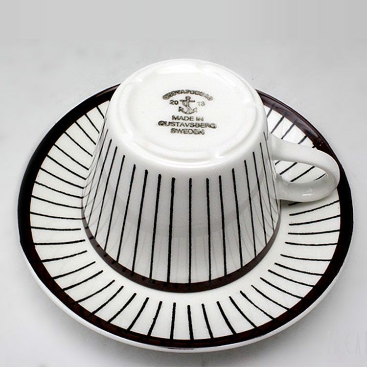 グスタフスベリ（Gustavsberg） スピサリブ/Spisa Ribb コーヒーカップ＆ソーサー 【復刻版】