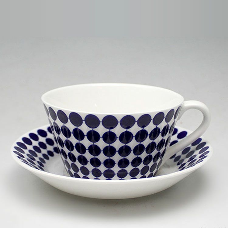 グスタフスベリ（Gustavsberg） アダム/Adam ティーカップ＆ソーサー + プレート 22cm 【復刻版】