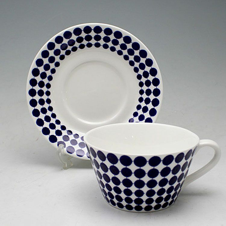 グスタフスベリ（Gustavsberg） アダム/Adam ティーカップ＆ソーサー + プレート 22cm 【復刻版】