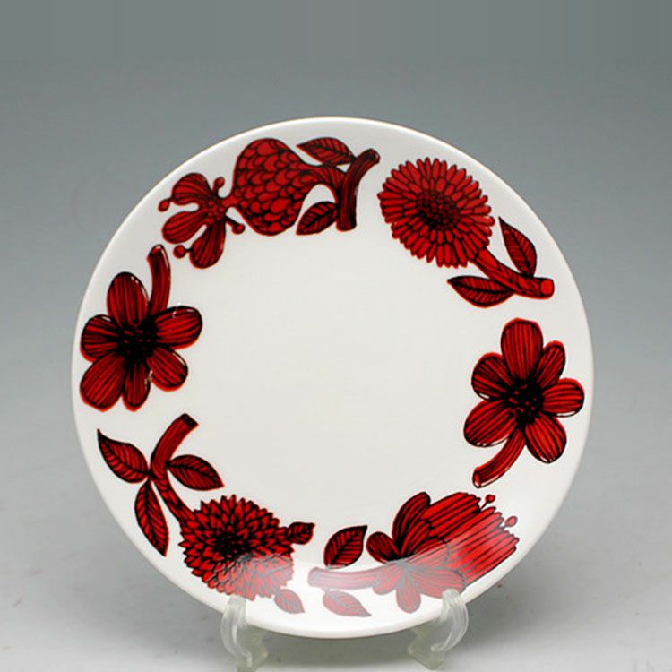 グスタフスベリ（Gustavsberg） レッドアスター/Red Aster プレート 18cm 【復刻版】