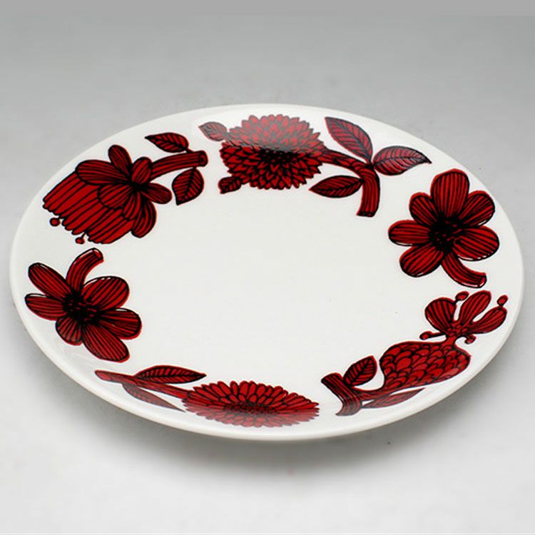 グスタフスベリ（Gustavsberg） レッドアスター/Red Aster プレート 18cm 【復刻版】