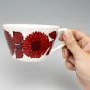 グスタフスベリ（Gustavsberg） レッドアスター/Red Aster ティーカップ＆ソーサー 【復刻版】