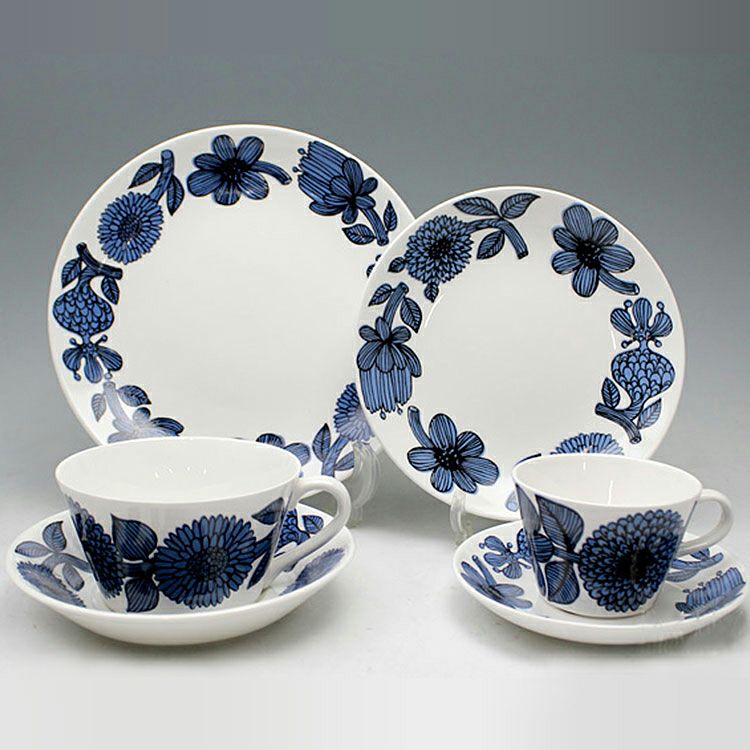 グスタフスベリ（Gustavsberg） ブルーアスター/Blue Aster プレート 22cm 【復刻版】