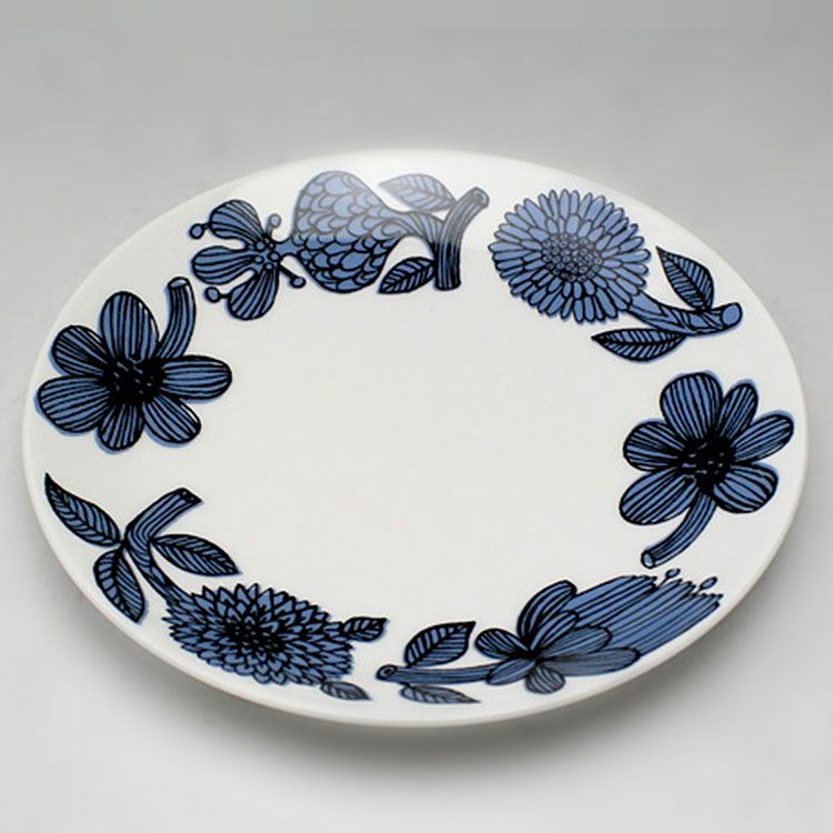 グスタフスベリ（Gustavsberg） ブルーアスター/Blue Aster プレート 18cm 【復刻版】