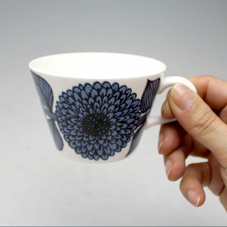 グスタフスベリ（Gustavsberg） ブルーアスター/Blue Aster コーヒーカップ＆ソーサー 【復刻版】