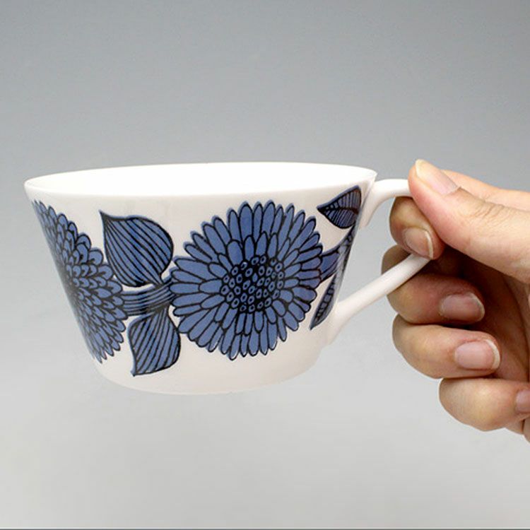 グスタフスベリ（Gustavsberg） ブルーアスター/Blue Aster ティーカップ＆ソーサー 【復刻版】