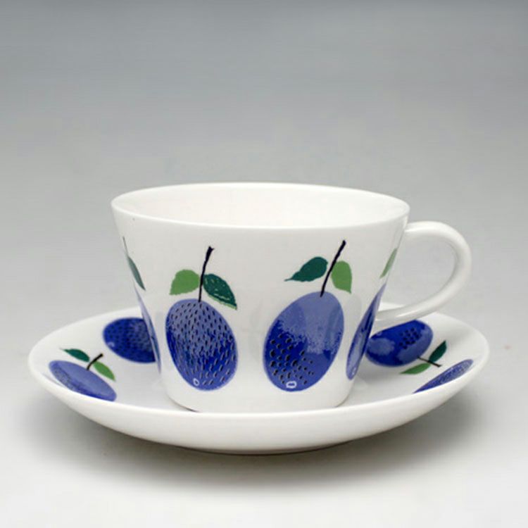 グスタフスベリ（Gustavsberg） プルーヌス/Prunus コーヒーカップ＆ソーサー 【復刻版】