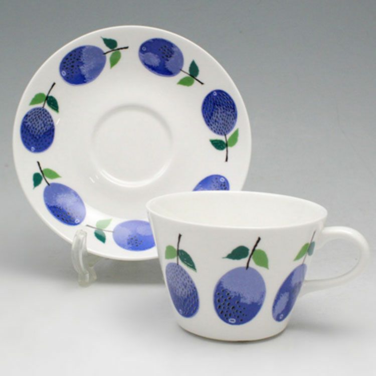 グスタフスベリ（Gustavsberg） プルーヌス/Prunus コーヒーカップ＆ソーサー 【復刻版】