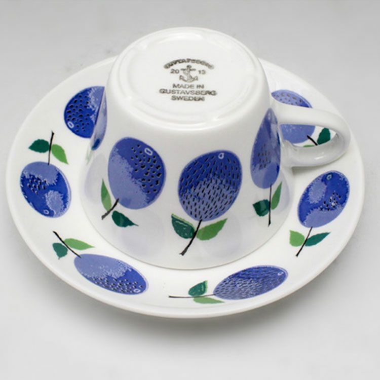 グスタフスベリ（Gustavsberg） プルーヌス/Prunus コーヒーカップ＆ソーサー 【復刻版】