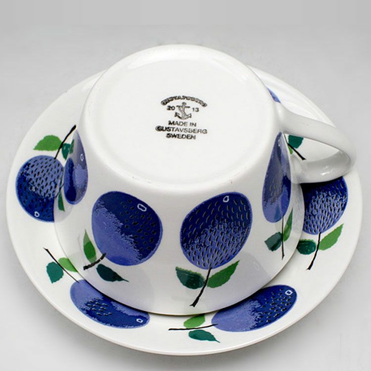 グスタフスベリ（Gustavsberg） プルーヌス/Prunus ティーカップ＆ソーサー 【復刻版】