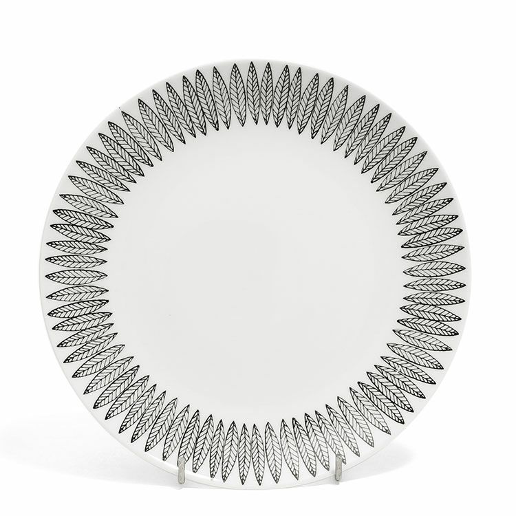 グスタフスベリ（Gustavsberg） サリックス/Salix ブラック プレート 22cm 【復刻版】