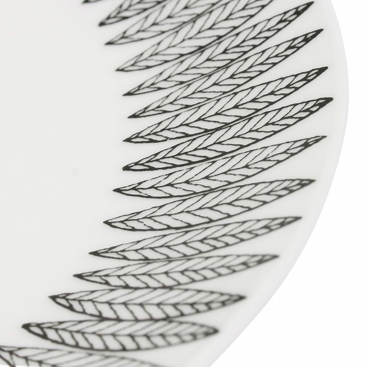 グスタフスベリ（Gustavsberg） サリックス/Salix ブラック プレート 22cm 【復刻版】