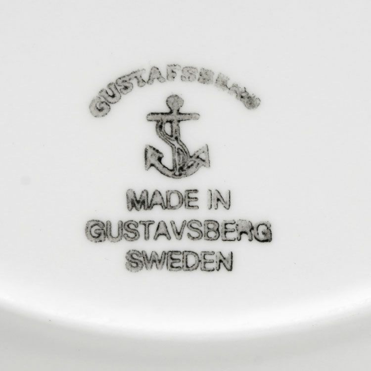 グスタフスベリ（Gustavsberg） サリックス/Salix ブラック プレート 22cm 【復刻版】