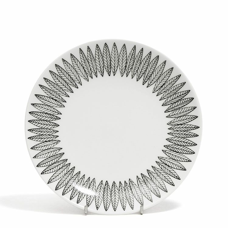 グスタフスベリ（Gustavsberg） サリックス/Salix ブラック プレート 18cm 【復刻版】