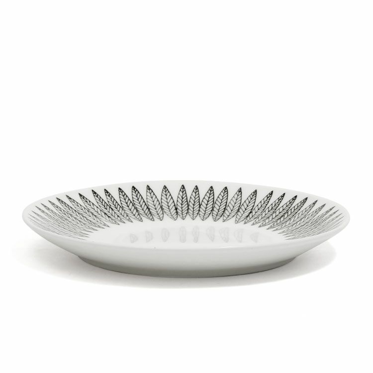 グスタフスベリ（Gustavsberg） サリックス/Salix ブラック プレート 18cm 【復刻版】