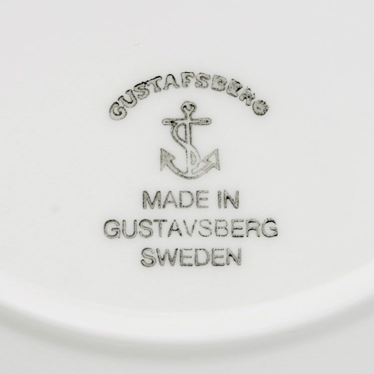 グスタフスベリ（Gustavsberg） サリックス/Salix ブラック プレート 18cm 【復刻版】