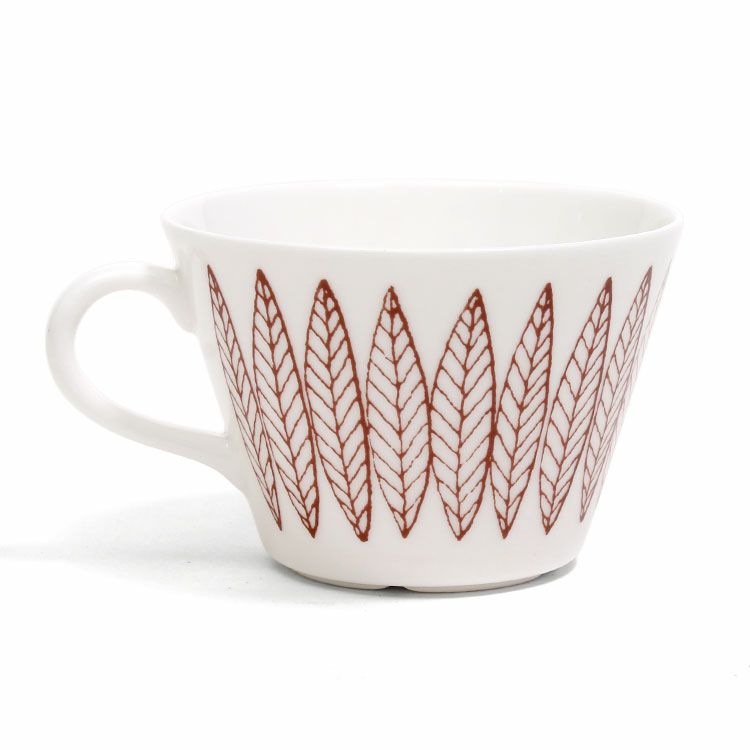 グスタフスベリ（Gustavsberg） サリックス/Salix レッド コーヒーカップ＆ソーサー 【復刻版】