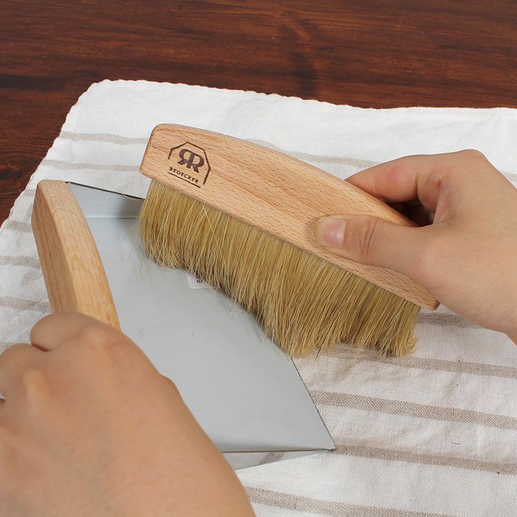 レデッカー（REDECKER）  ナチュラル テーブルスウィーピングセット(白豚毛)