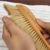 レデッカー（REDECKER） 薄型幅広テーブルブラシ(白豚毛) 20×9cm
