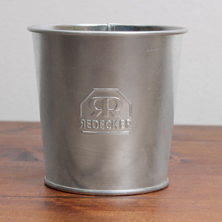レデッカー（REDECKER）  シルバー ブリキの小物入れ（バケツ）