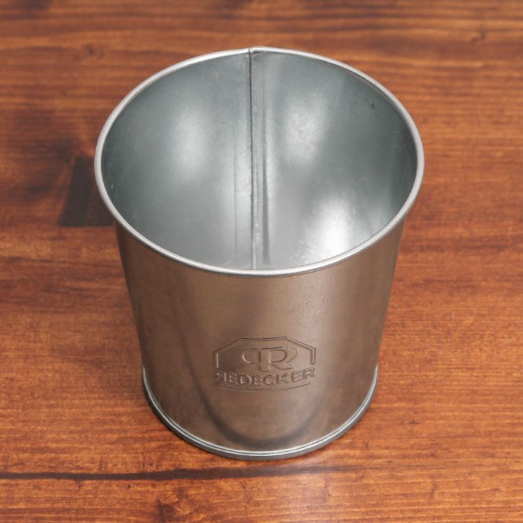 レデッカー（REDECKER）  シルバー ブリキの小物入れ（バケツ）