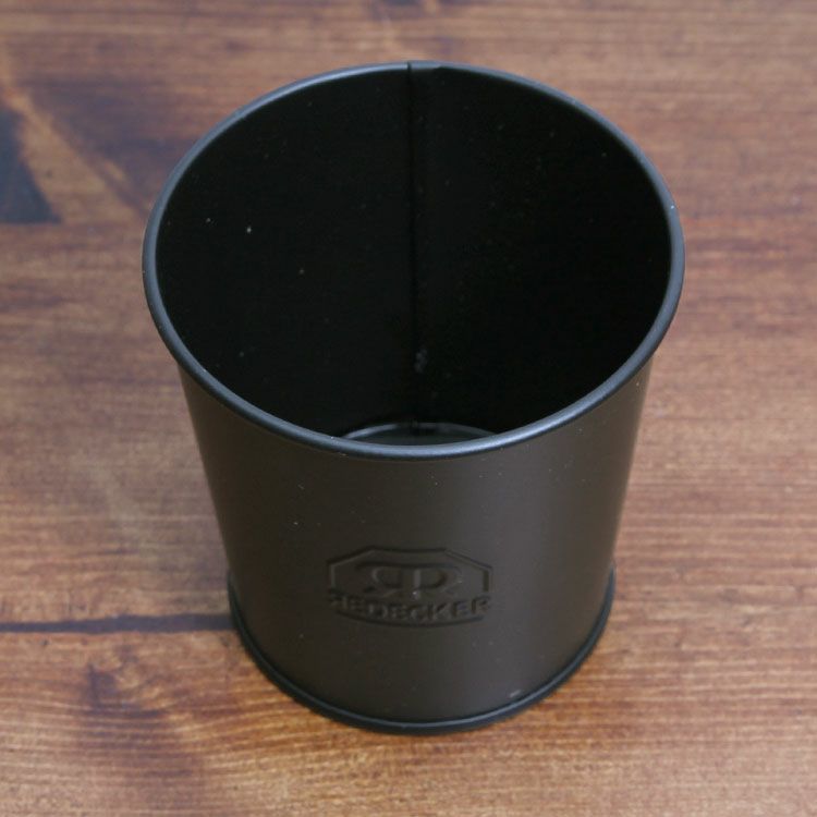 レデッカー（REDECKER）  ブラック ブリキの小物入れ（バケツ）