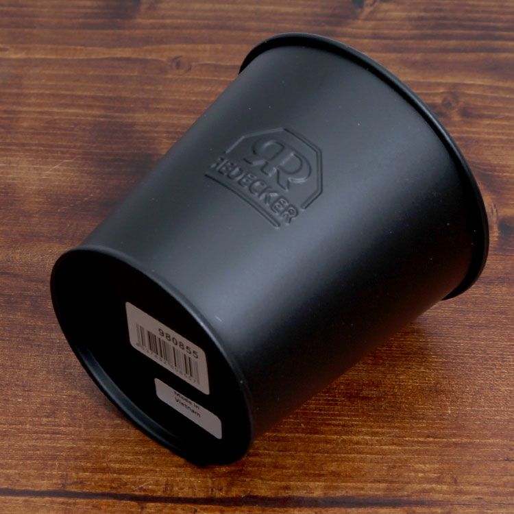 レデッカー（REDECKER）  ブラック ブリキの小物入れ（バケツ）