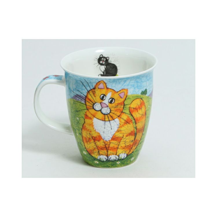 ダヌーン（Dunoon） マグカップ NEVIS おすまし白黒猫 HAPPY CATS BLACK