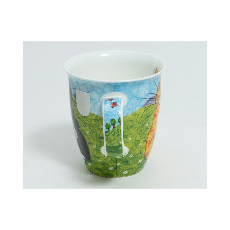 ダヌーン（Dunoon） マグカップ NEVIS おすまし白黒猫 HAPPY CATS BLACK