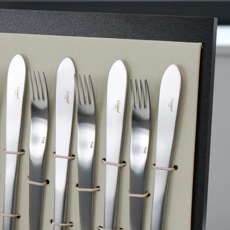 クチポール（Cutipol） VARIO MATT/ムーンマット ディナー24点セット （ディナーナイフ・ディナーフォーク・ディナースプーン・コーヒー/ティースプーン） 収納木箱入り(ギフトボックス)