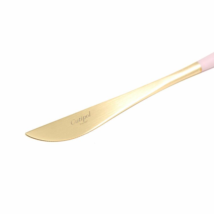クチポール（Cutipol） ゴア/GOA ピンクマットゴールド デザートナイフ [ネコポス対応可(18点まで)]