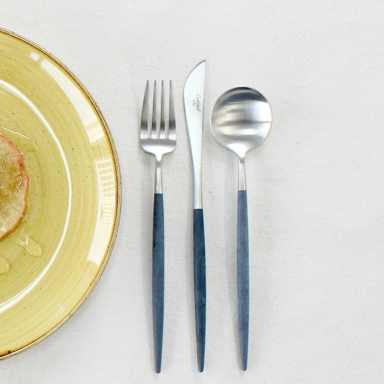 クチポール（Cutipol） ゴア/GOA ブルー デザート3点セット [ネコポス対応可(6セットまで)]