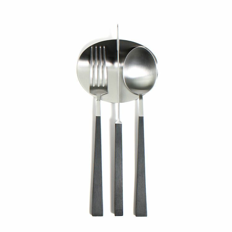 ＜4点セット＞クチポール（Cutipol） KUBE/クーベ デザート3点＆カトラリーレスト1点 [ネコポス対応可(4セットまで)]