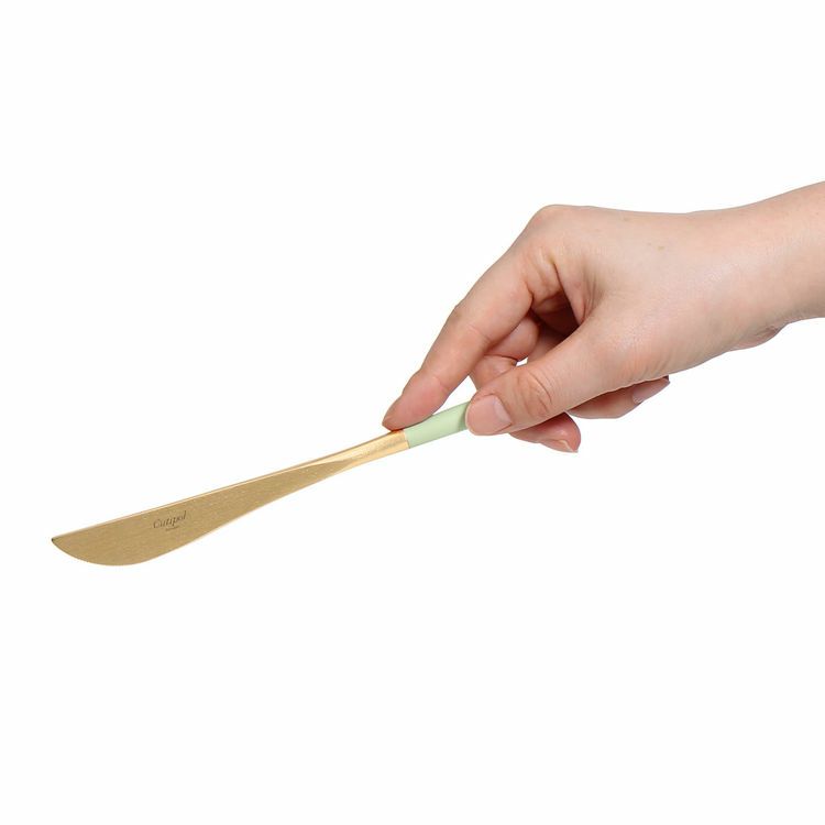 クチポール（Cutipol） ゴア/GOA セラドンマットゴールド ディナーナイフ [ネコポス対応可(18点まで)]